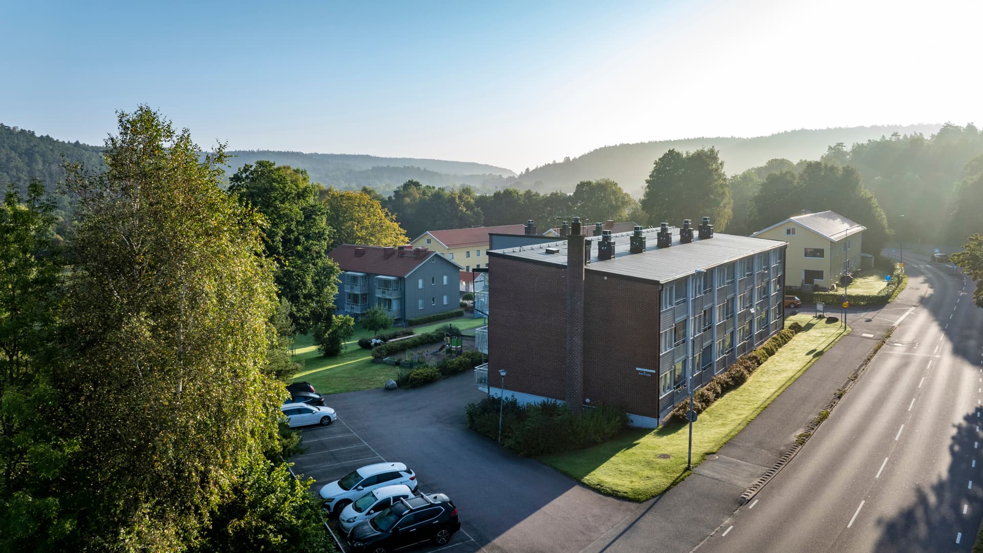 Höghallsvägen, bostadsområde